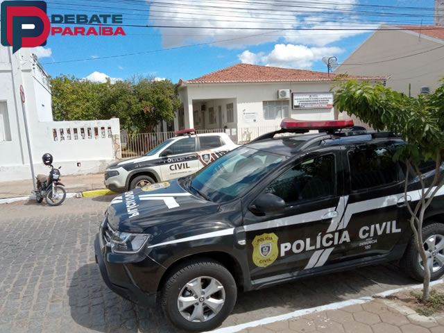 Matheus foi levado à delegacia de Polícia Civil e posteriormente recambiado para a Cadeia Pública de Pombal, ficando à disposição da Justiça (Foto: Reprodução)