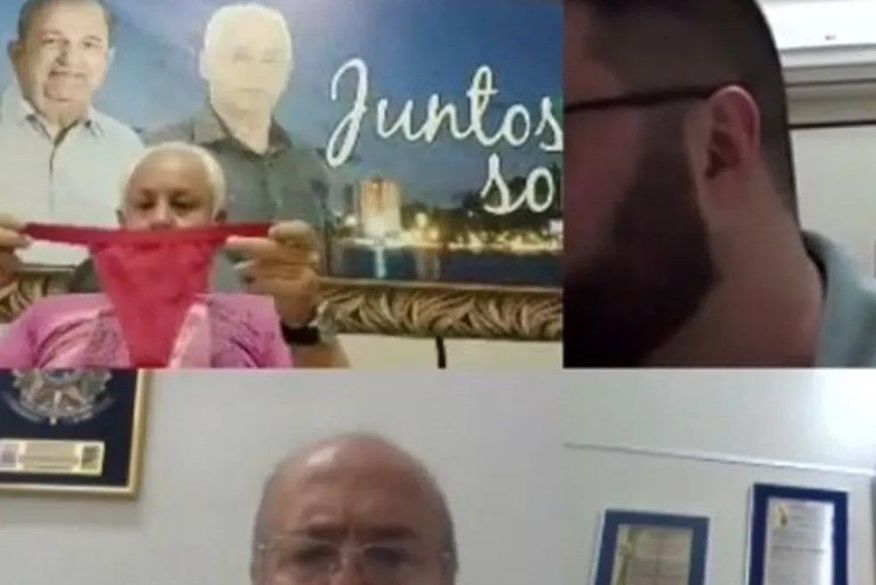 Vereador afirma que não sabia que a câmera estava ligada (Foto: Reprodução).