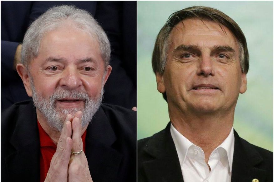De acordo com o PoderData, Lula lidera com 40%, enquanto Jair Bolsonaro tem 35%. (Foto: Reprodução).