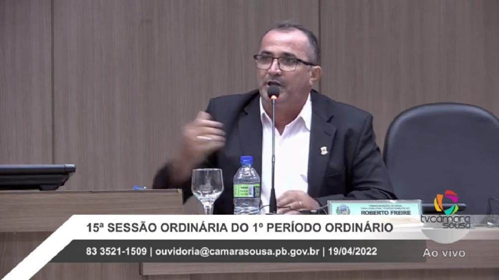 Vereador Roberto Freire reclama da falta de diálogo com a gestão Tyrone em Sousa: “Faz 5 anos que tento conseguir uma retroescavadeira”