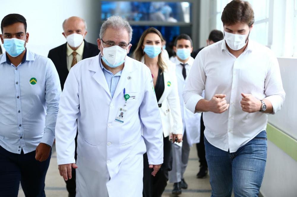 Marcelo Queiroga lembrou que o Governo Federal distribuiu mais de 470 milhões de doses de vacinas para a Covid-19. (Foto: Reprodução).