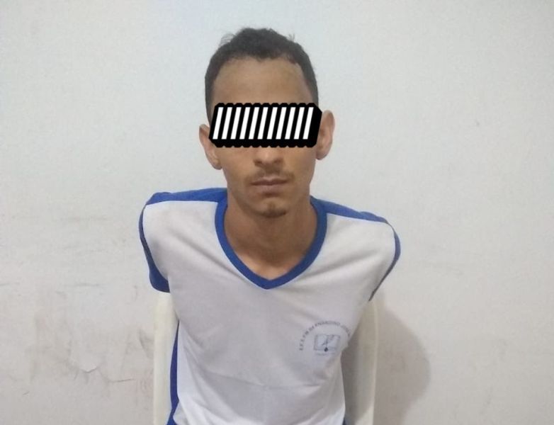 Em seguida, o indivíduo foi conduzido à delegacia de Polícia Civil e posteriormente recambiado para uma unidade prisional (Foto: Reprodução)