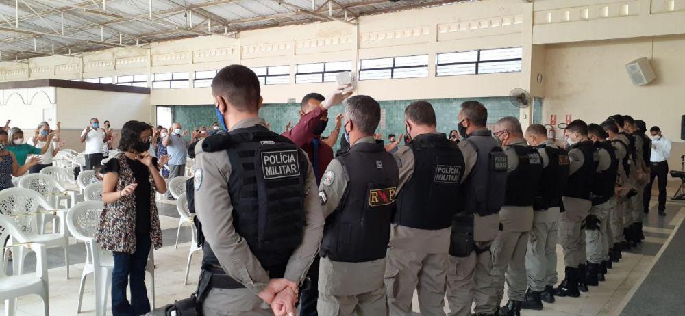 O Grupo Universal nas Forças Policiais – UFP ofertou um café da manhã, cuidadosamente preparado para a tropa. (Foto: Reprodução).