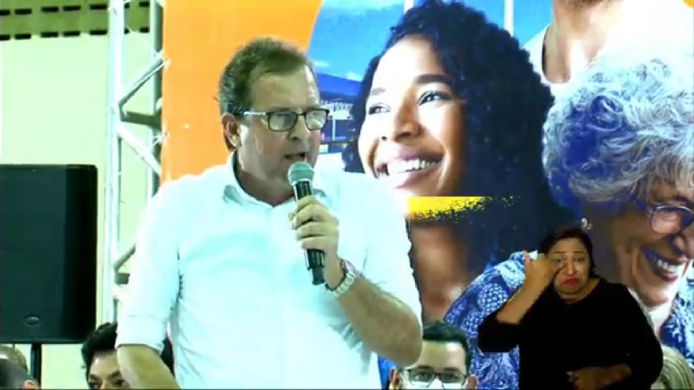 Fábio Tyrone em discurso no Orçamento Democrático, na última sexta-feira (13). (Foto: Reprodução/You Tube)