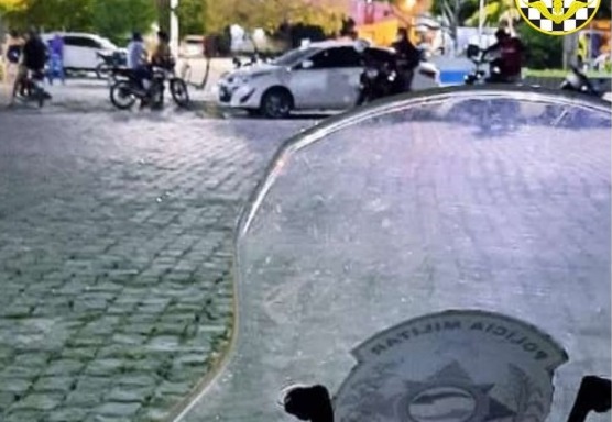 O adolescente e a motocicleta foram apreendidos e levados à delegacia de Polícia Civil para serem realizados os procedimentos cabíveis (Foto: Reprodução)