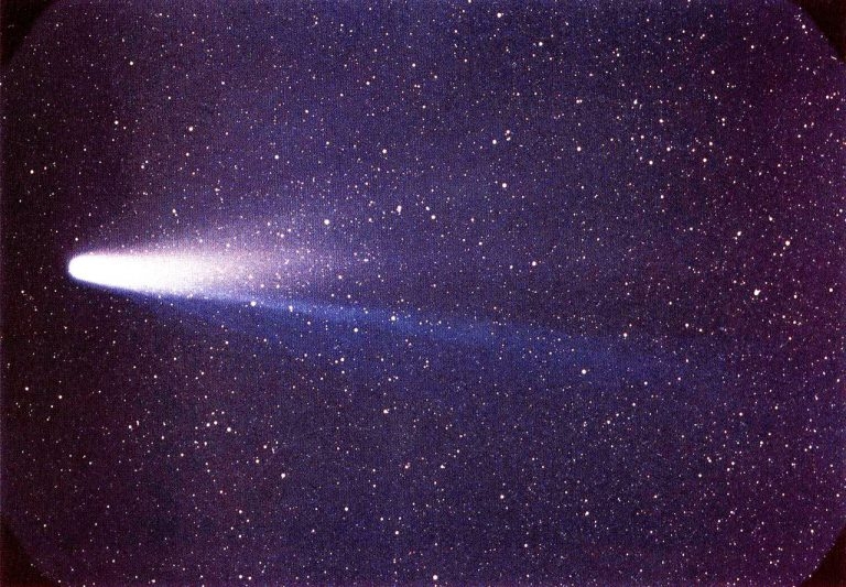Cometa Halley registrado em 1986 – Créditos: W. Liller