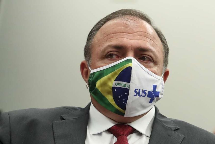 O ministro interino da Saúde, general Eduardo Pazuello (Foto: Reprodução).