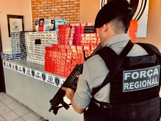 Apreensão carga de cigarros em Catolé do Rocha (Foto - Reprodução) 
