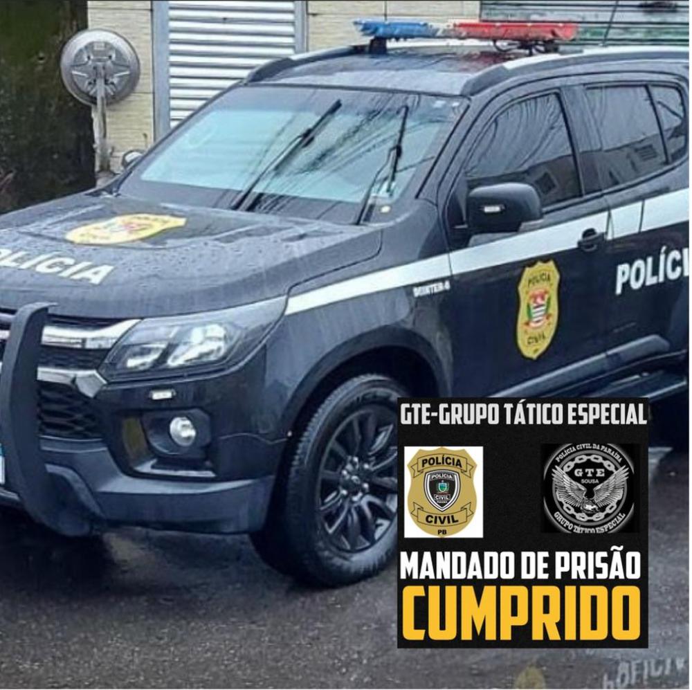 O capturado foi conduzido à delegacia de Polícia Civil, sendo posteriormente recambiado a uma unidade prisional e possivelmente será recambiado para o Estado da Paraíba (Foto: Reprodução)