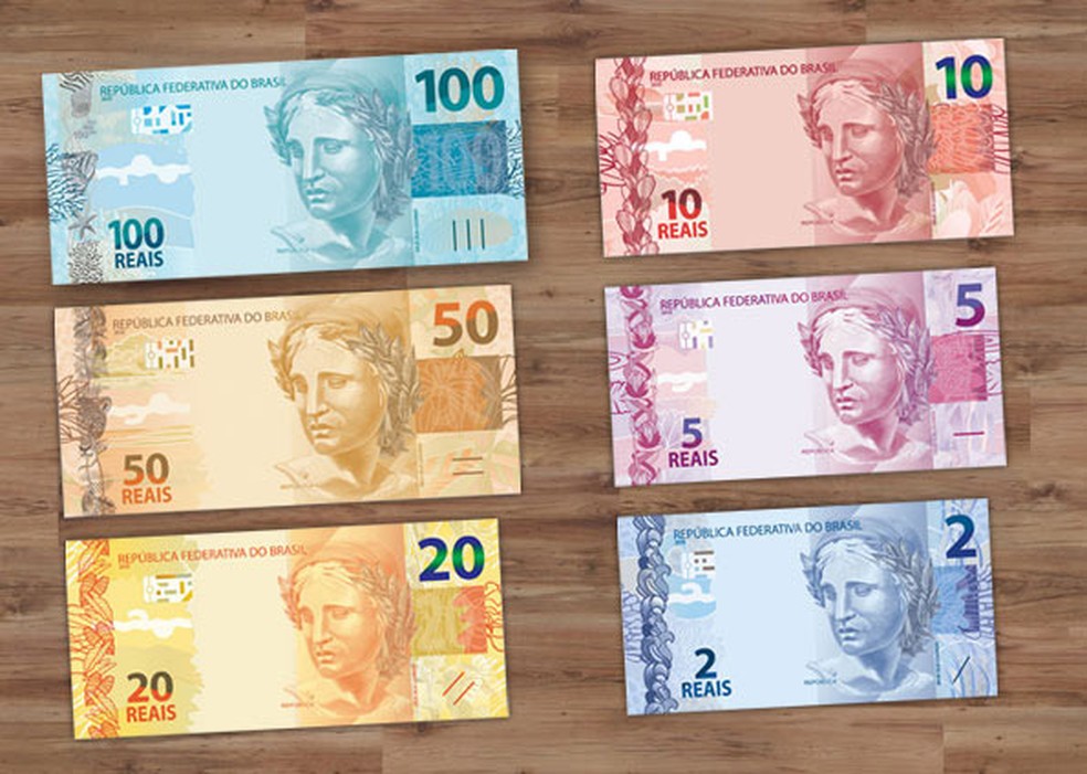 cédulas de real — Foto: Divulgação/Banco Central.