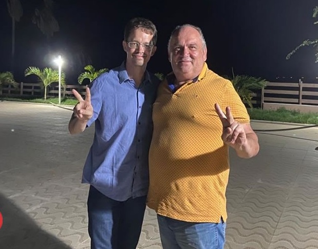 Nome de Alessandro Mendes como candidato a vice-prefeito na chapa de situação em São José da Lagoa Tapada. (Foto: Reprodução).