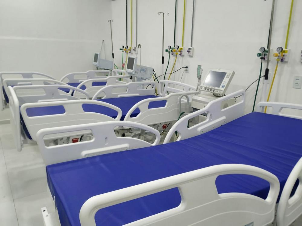 Leitos para pacientes com Covid-19 – Foto: Divulgação