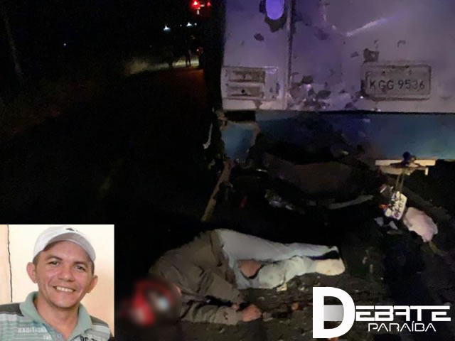 A vítima seguia pela rodovia quando em determinado momento do trajeto veio a colidir na traseira de um ônibus. (Foto - Reprodução Redes Sociais).