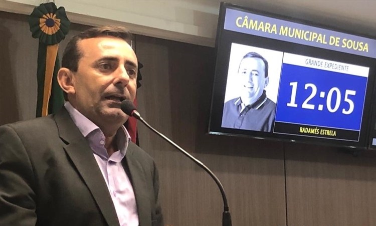 Vereador Radamés Gênesis Marques Estrela - PDT. (Foto: Reprodução).