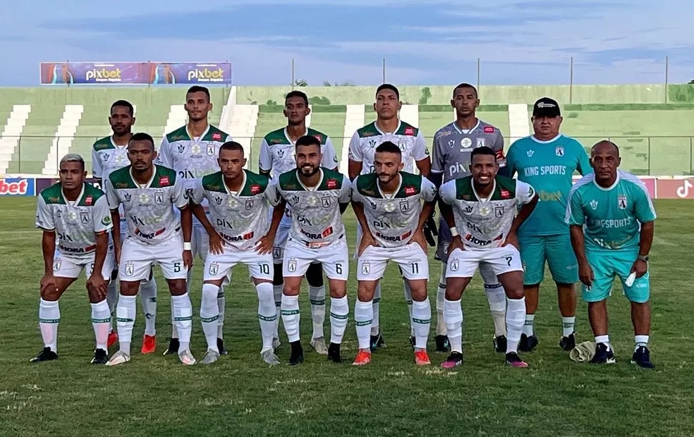 Primeira formação titular do Sousa na Copa do Nordeste de 2022 — Foto: Divulgação / Sousa