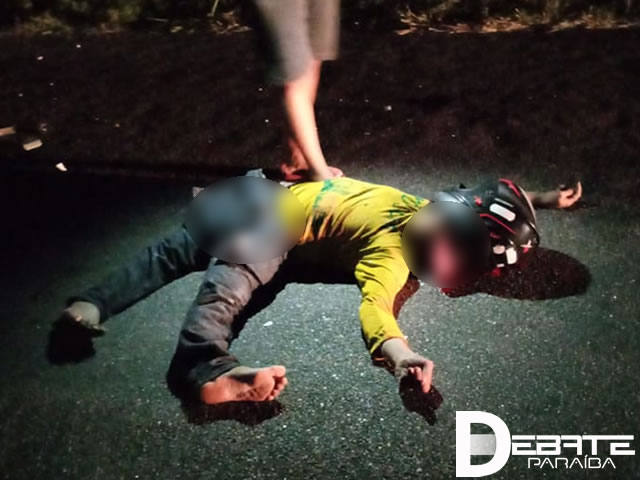 A vítima foi arremessada violentamente ao solo, e devido a gravidade dos ferimentos não resistiu e veio a óbito no local. (Foto - Reprodução Redes Sociais).