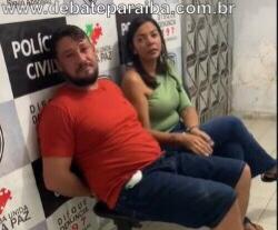 Momentos depois, o casal foi contido e conduzido à delegacia de Polícia Civil e apresentados ao delegado de plantão para serem realizados os procedimentos cabíveis (Foto: Reprodução Redes Sociais)