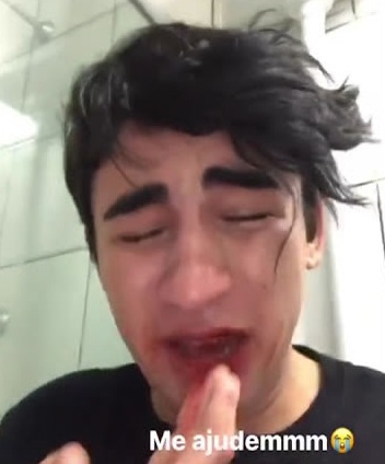 A vítima bastante abalada com o ocorrido, narrou em seus storis no Instagram o fato ocorrido, inclusive chegou a se emocionar. (Foto - Reprodução Redes Sociais).