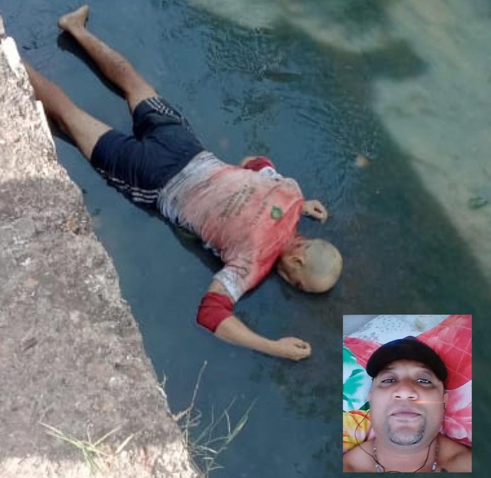 A vítima foi identificada como Thiago Calixto e foi encontrado dentro do Canal do Estreito (Foto: Redes Sociais)