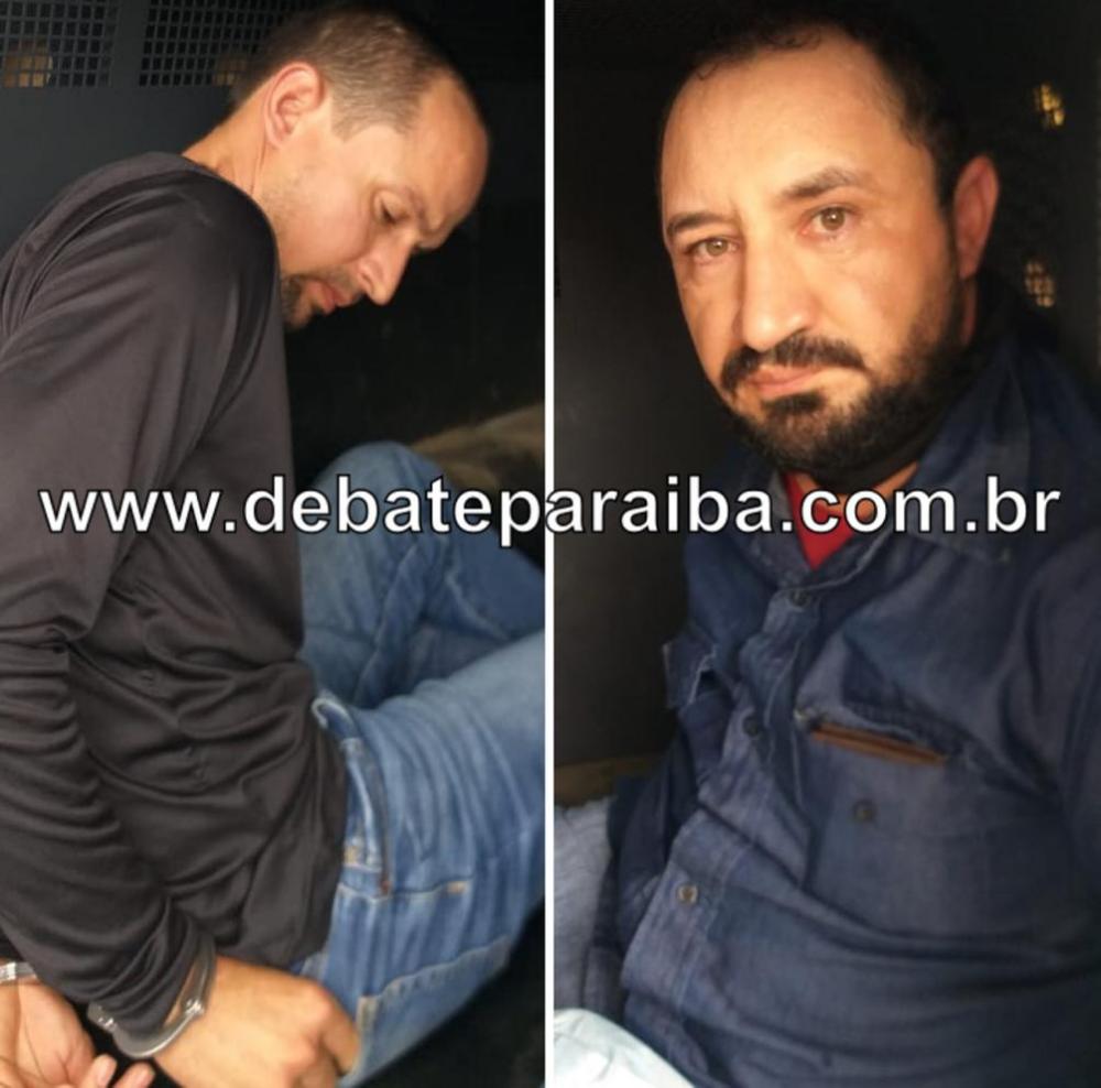 Os presos e o material apreendido foram levados à Central de Polícia Civil de Cajazeiras, para serem realizados os procedimentos cabíveis (Foto: Debate Paraíba)