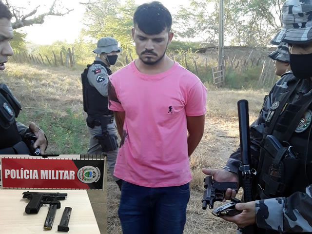 Mateus foi encontrado escondido em um matagal na zona rural de São João do Rio do Peixe (Foto Reprodução Redes Sociais)