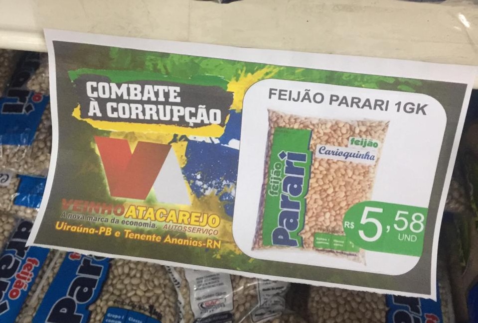 Com o polêmico slogan para anunciar os preços do seu encarte, rapidamente tomou conta das redes sociais comentários negativos com o referido fato. (Foto: Reprodução Redes Sociais).