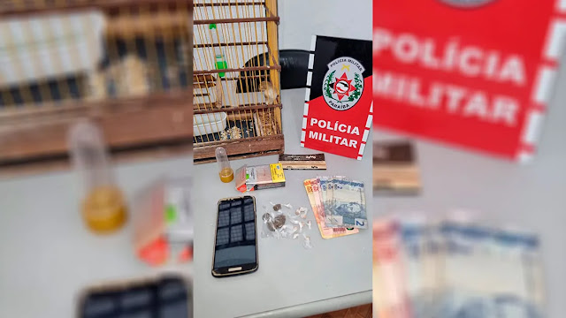 Diante do flagrante, o investigado recebeu voz de prisão e foi conduzido à delegacia de Polícia Civil, para serem adotadas as medidas que determinam a lei (Foto: Reprodução)