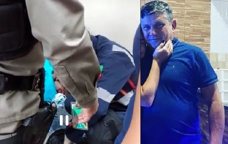 Após serem realizados os procedimentos periciais, o corpo da vítima foi levado ao NUMOL de Patos (Foto: Reprodução)