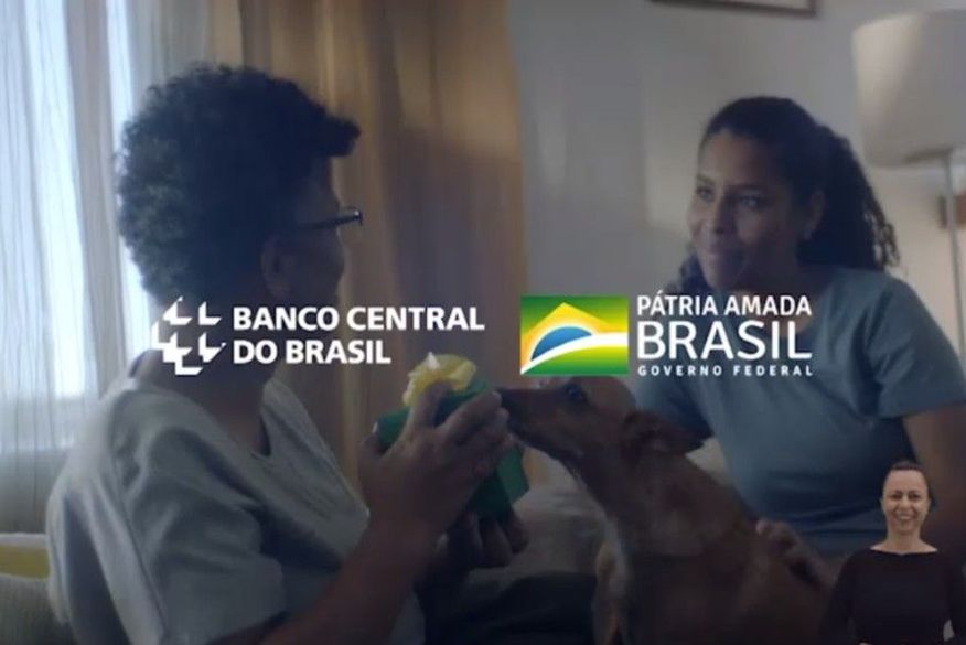 Vídeo institucional de lançamento da nota de R$ 200 com vira-lata caramelo (Foto: Reprodução/BC).
