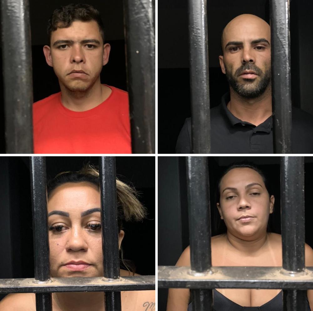 Os presos foram conduzidos à delegacia de Polícia Civil e possivelmente deverão ser recambiados para o Estado da Paraíba nos próximos dias (Foto: Reprodução)