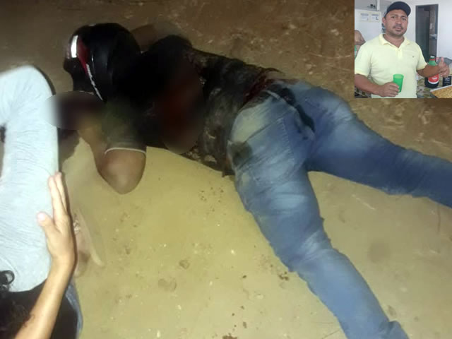 Os elementos efetuaram alguns disparos de arma de fogo que atingiram a vítima (Foto Reprodução Redes Sociais)
