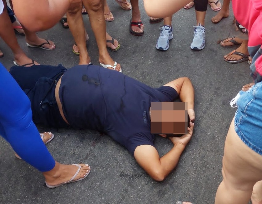 Vídeo: Homem é alvejado com disparos de arma de fogo em via pública no município de Sousa