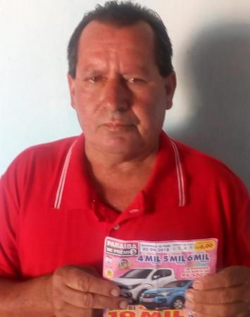 Nilton Silvino da Silva, ganhou sozinho no primeiro prêmio o valor de R$ 4.000,00. (Foto: Reprodução).