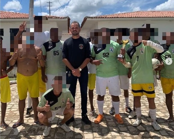 O evento teve o objetivo utilizar o esporte como ferramenta de ressocialização, além de oportunizar a atividade física (Foto: Reprodução)