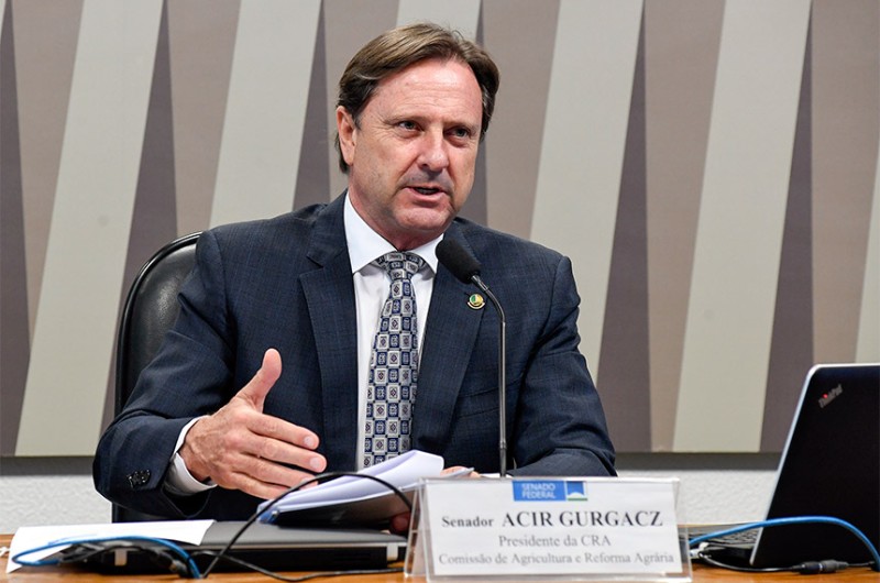 O relator desse projeto de lei é Acir Gurgacz, presidente da Comissão de Agricultura do Senado - Roque de Sá/Agência Senado
