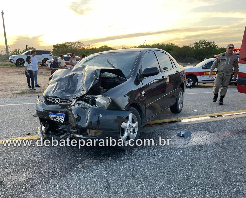 Grave acidente deixa três pessoas mortas e outras feridas na BR-230 entre os municípios de Pombal e São Bentinho
