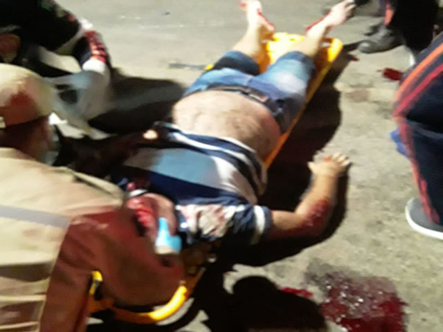 O motociclista sofreu uma pancada cabeça e escoriações pelo corpo (Foto Reprodução Redes Sociais)