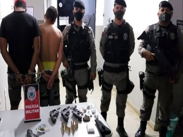 Os indivíduos confirmaram o plano de executar um membro de uma facção rival (Foto Divulgação PMPB)