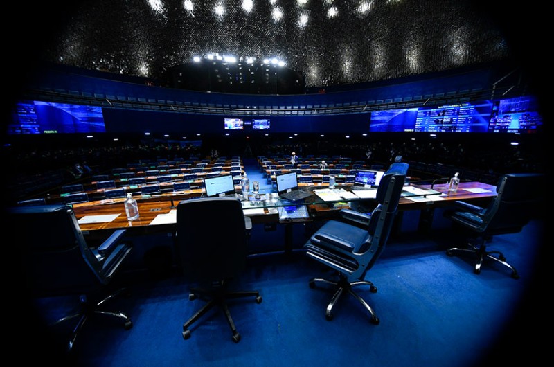 Plenário do Senado, onde os 27 senadores tomarão posse no dia 1º - Marcos Oliveira/Agência Senado