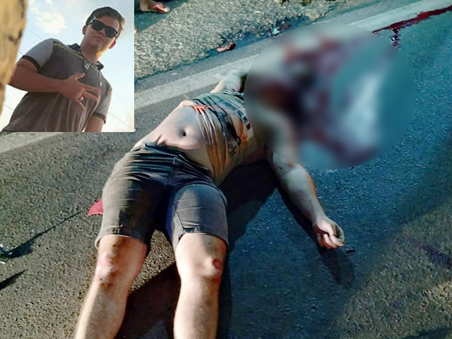 Devido o forte impacto as vítimas foram arremessadas a alguns metros do local (Foto: Reprodução Redes Sociais)