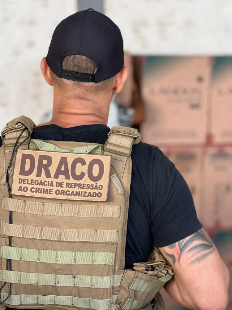 A ação a DRACO contou com o apoio do Grupo Tático Especial da Polícia Civil da Sousa. (Foto: Divulgação).