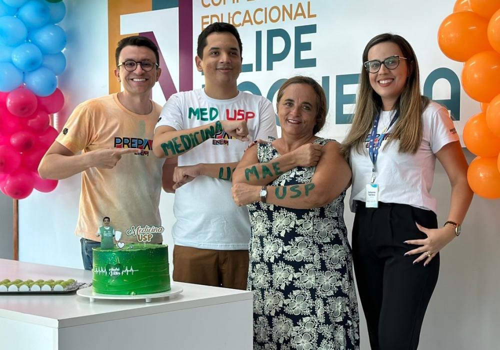 O rapaz, advindo de escola pública, utilizou a nota do Enem 2023, em que atingiu a pontuação de 796 pontos e foi selecionado por cota. (Foto: Reprodução).