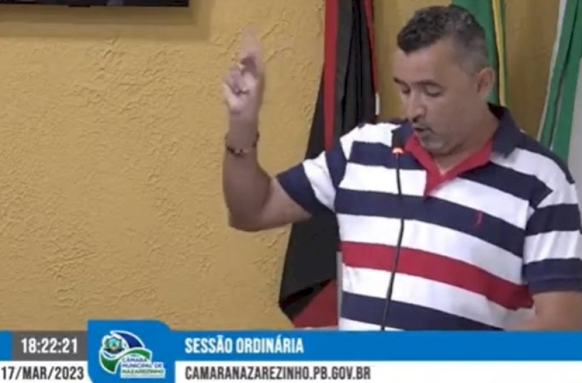 Vereador denuncia farra com diárias na prefeitura de Nazarezinho