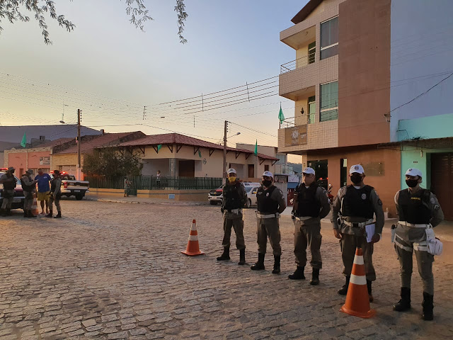 As ações consistiram em apoio aos Batalhões de Polícia de área (Foto: Divulgação PMPB)