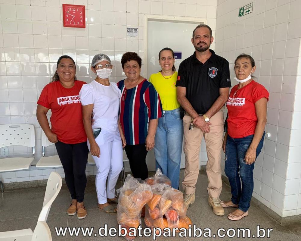 Colônia Agrícola Penal de Sousa realiza doação do poupas de fruta para o hemonúcleo