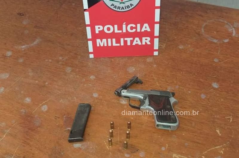 O acusado recebeu voz de prisão e foi conduzido à delegacia de Polícia Civil de Itaporanga (Foto: Reprodução Diamante Online)