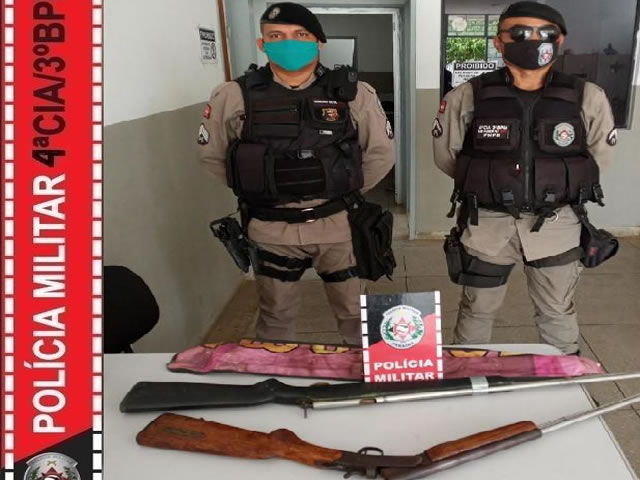 O suspeito foi conduzido à delegacia de polícia civil de Teixeira para procedimentos necessários (Foto: Divulgação PMPB)
