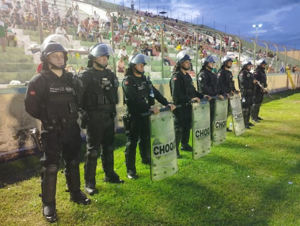 Pela primeira vez, no transcorrer da partida, foi ofertado um lanche balanceado, a todos os órgãos envolvidos na segurança do evento (Foto: Reprodução)