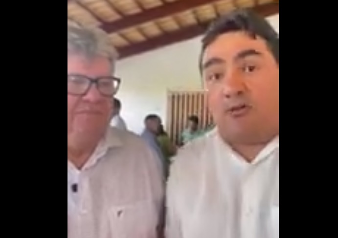 Prefeito Lucas Braga manteve encontro com João Azevêdo. (Foto: Reprodução).