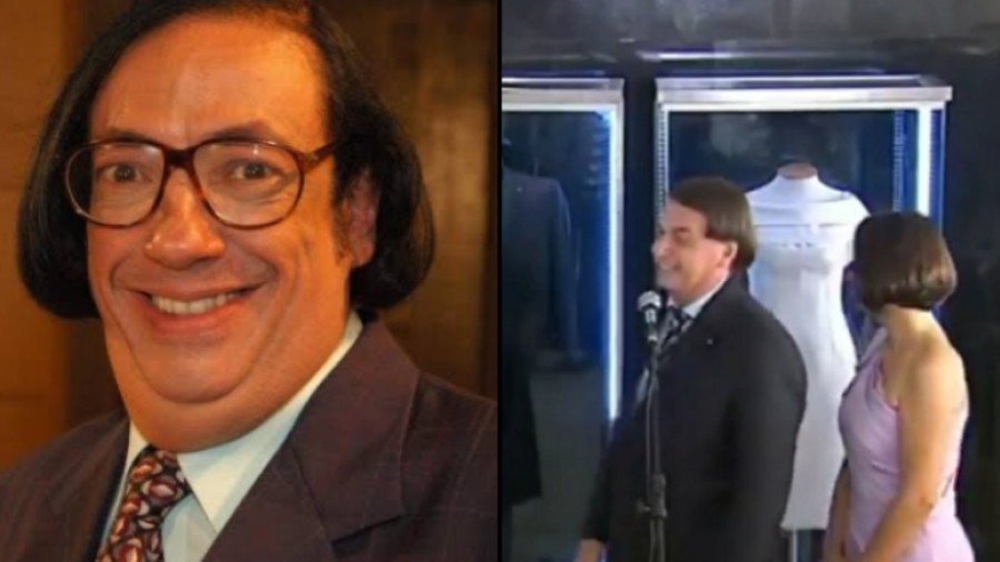 Cabelo de Bolsonaro é comprado ao de 'Beiçola'. (Foto: Reprodução).